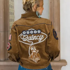 Not My First Rodeo Women Brown Corduroy Jacket