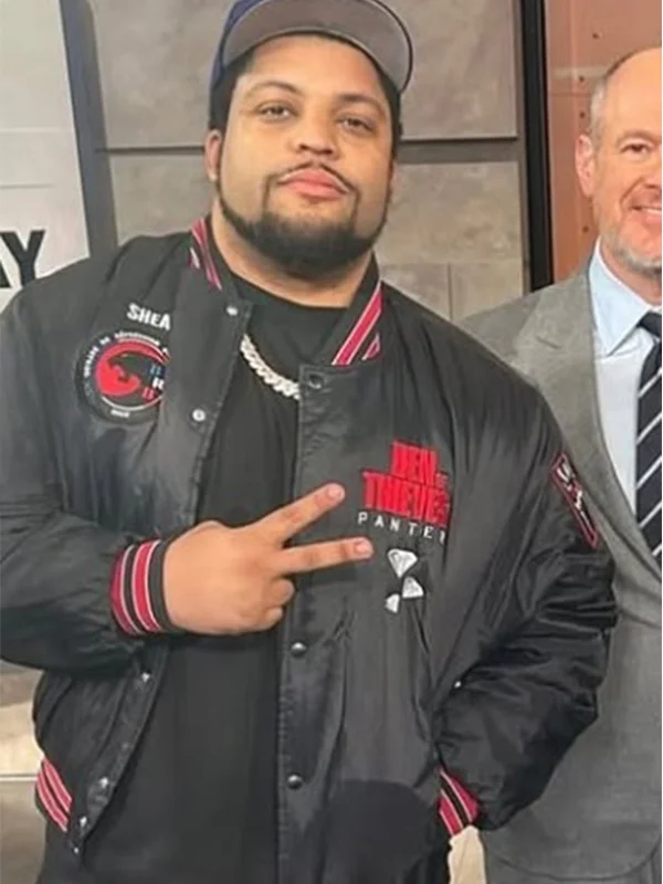 WWE Raw O’Shea Jackson Jr Black Varsity Jacket - Image 2
