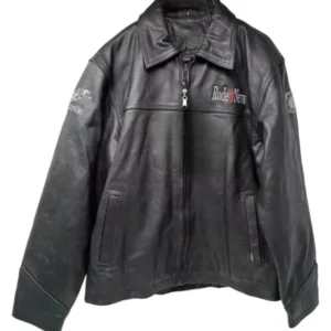 PRCA Rodeo The Fort Cinch Black Leather Jacket