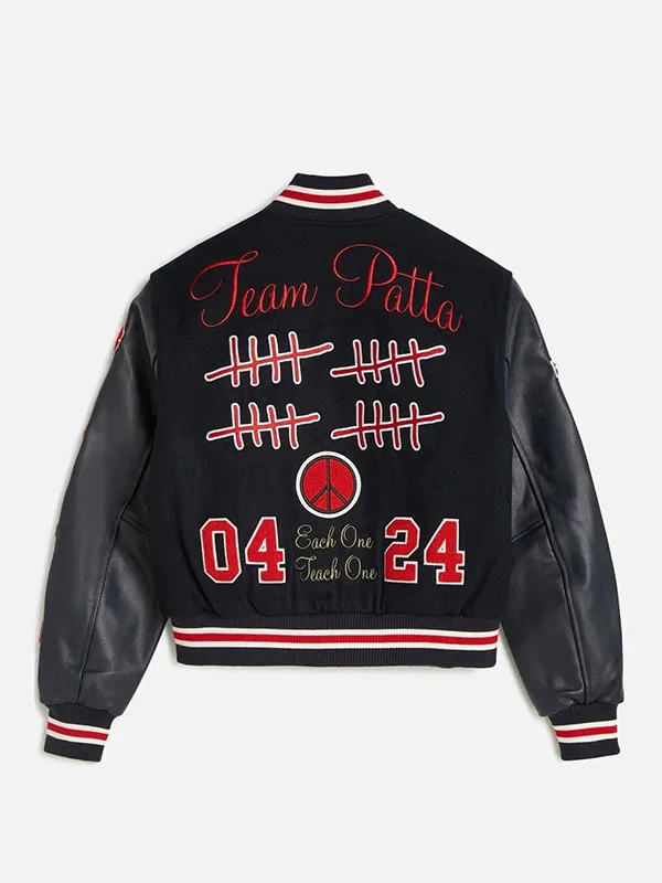 Patta 20th Anniversary Leather Varsity Jacket
