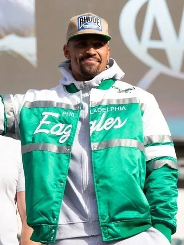 Philadelphia Eagles Jalen Hurts Bomber Jacket - Image 2