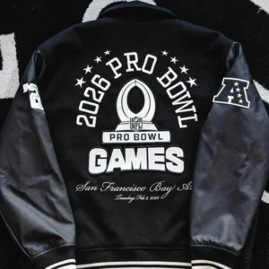 Pro Bowl Games 2026 Black Bomber Jacket