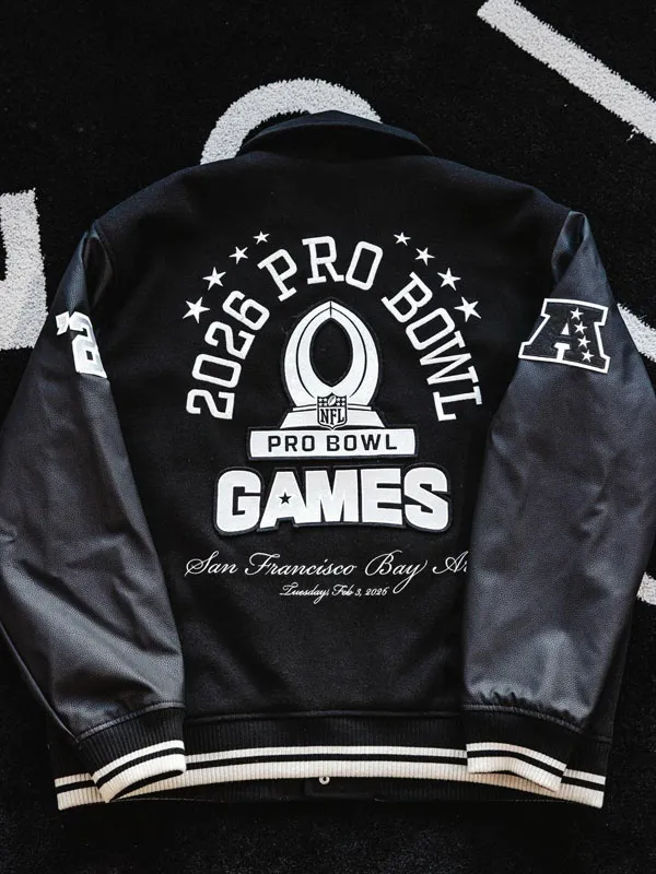 Pro Bowl Games 2026 Black Bomber Jacket