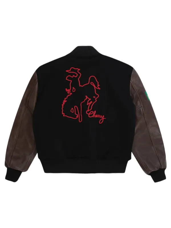 Rodeo Champ Black Varsity Bomber Jacket