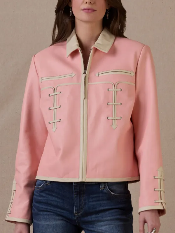 Rodeo Chaparral Pink Leather Jacket
