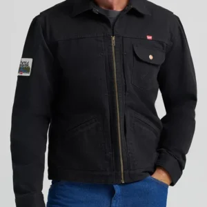 Rodeo Cowboy Coors Western Black Cotton Jacket