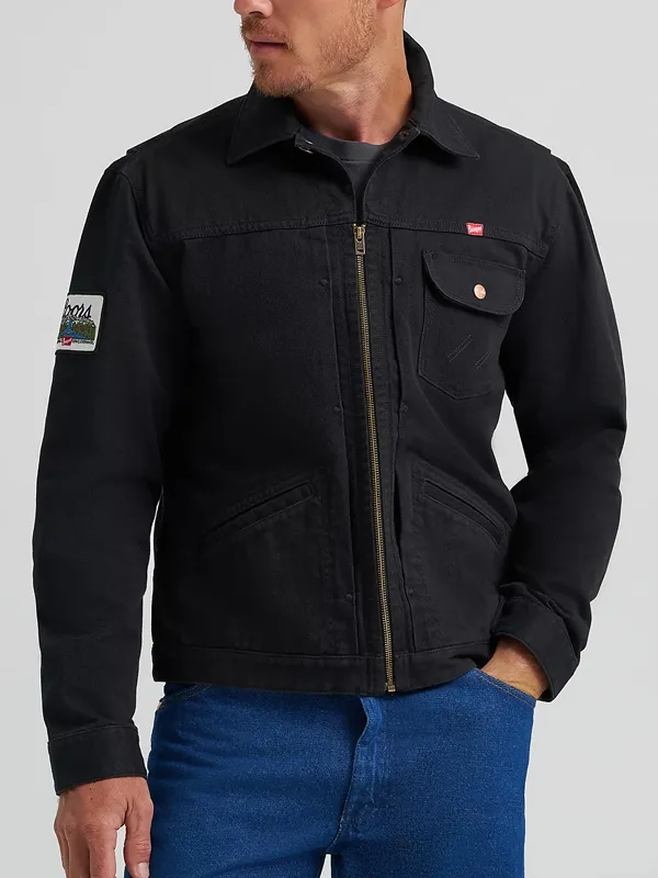 Rodeo Cowboy Coors Western Black Cotton Jacket