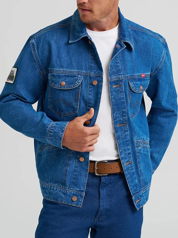 Rodeo Cowboy Coors Western Blue Denim Jacket