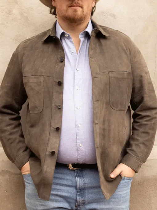 Rodeo Cowboy Grey Reversible Leather Jacket