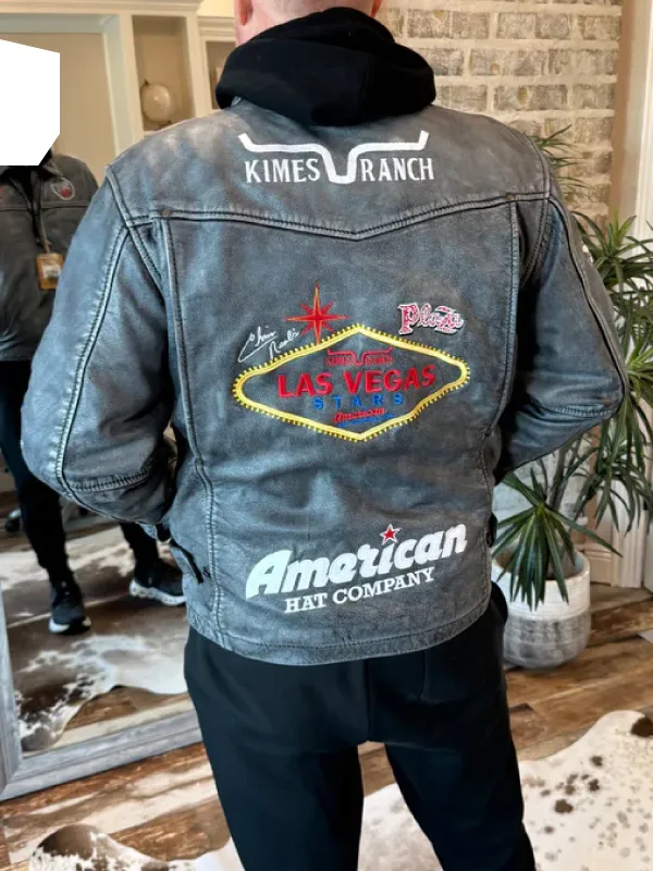 Rodeo Las Vegas Stars Leather Jacket - Image 2