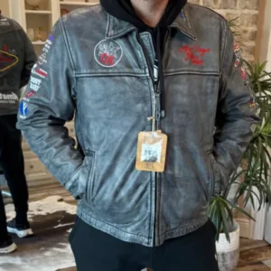Rodeo Las Vegas Stars Leather Jacket