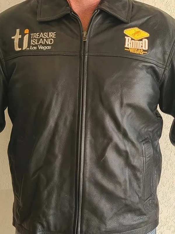 Rodeo Treasure Island Las Vegas Black Leather Jacket