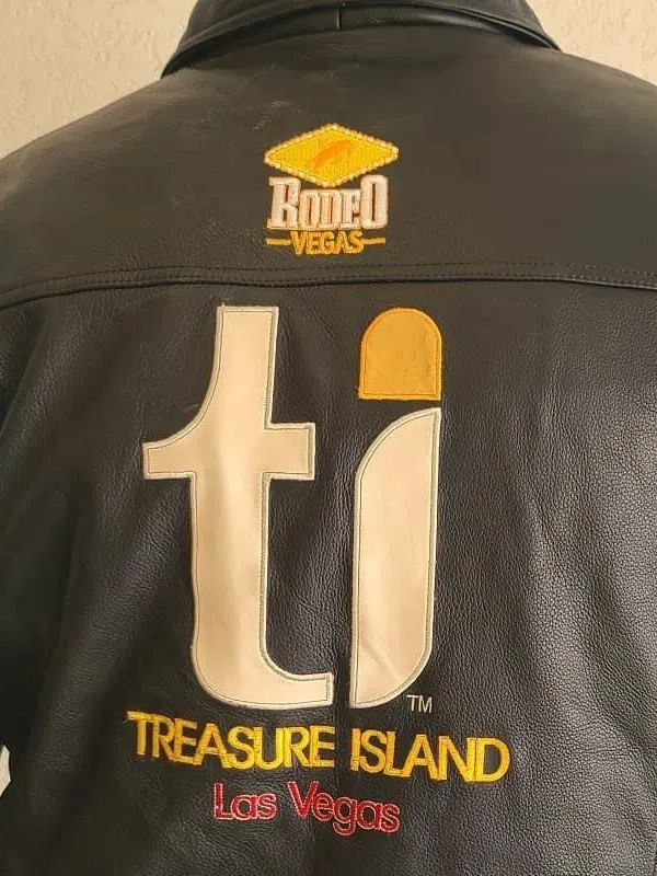 Rodeo Treasure Island Las Vegas Black Leather Jacket - Image 2