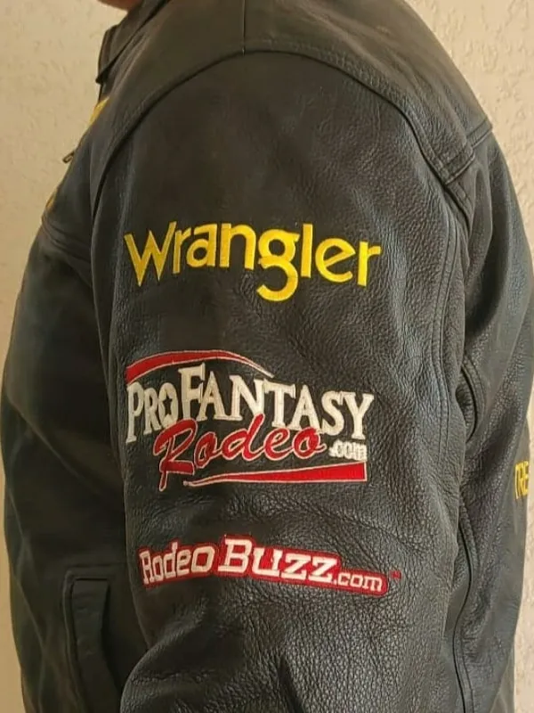 Rodeo Treasure Island Las Vegas Black Leather Jacket - Image 3