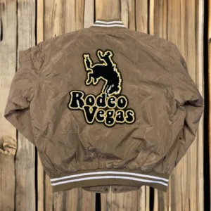 Rodeo Vegas Unisex Brown Bomber Jacket