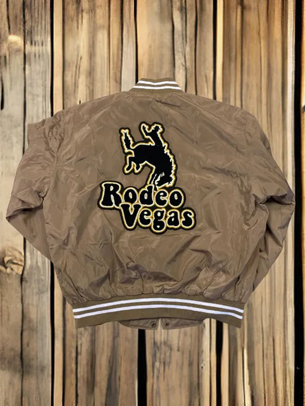 Rodeo Vegas Unisex Brown Bomber Jacket