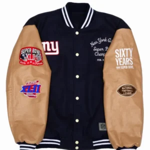 Super Bowl 2008 NY Giants vs Patriots Varsity Jacket
