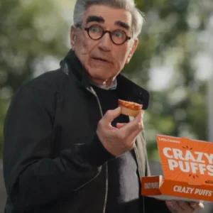 Super Bowl 2025 Little Caesars Ad Eugene Levy Bomber Jacket