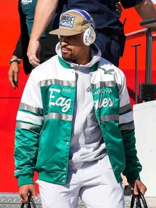 Philadelphia Eagles Jalen Hurts Bomber Jacket - Image 3