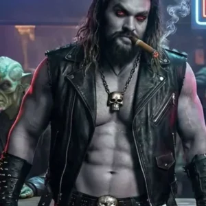 Supergirl Jason Momoa Black Leather Vest