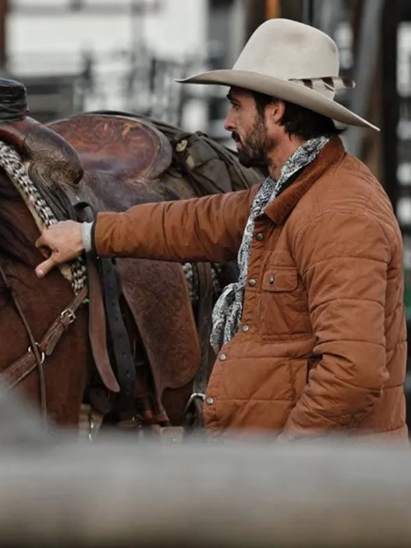 Ryan Bingham Yellowstone S04 Puffer Jacket