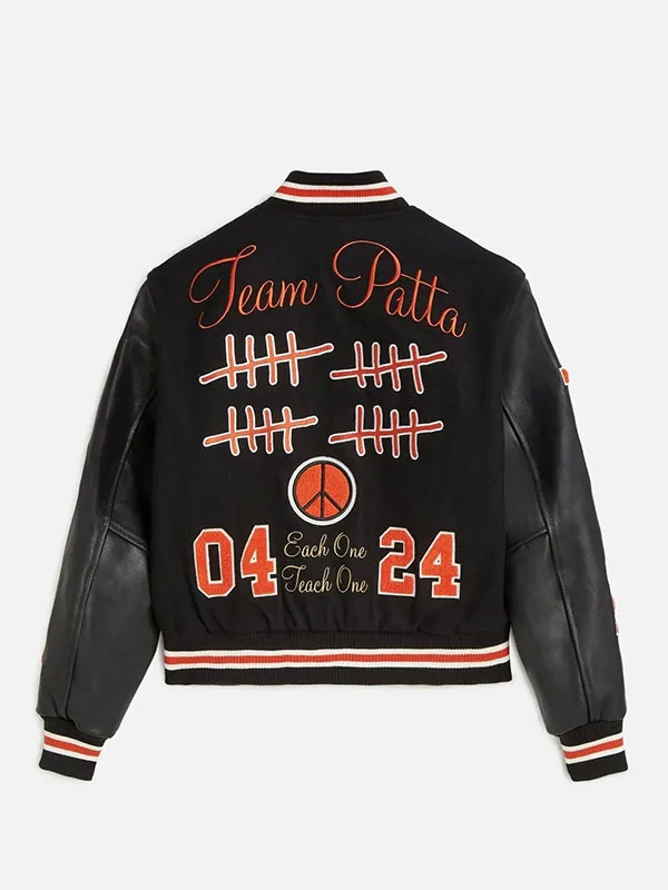 Patta 20th Anniversary Leather Varsity Jacket - Image 2