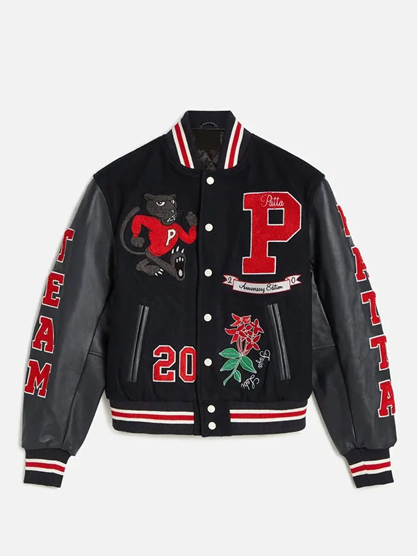 Patta 20th Anniversary Leather Varsity Jacket