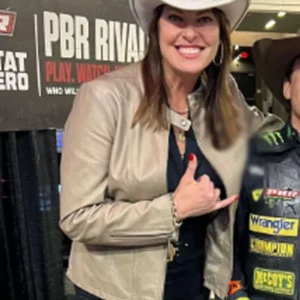 The Last Rodeo Ruvé McDonough Beige Leather Jacket