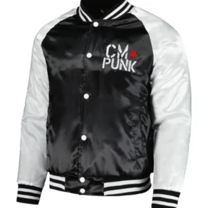 WWE CM Punk Satin Bomber Jacket