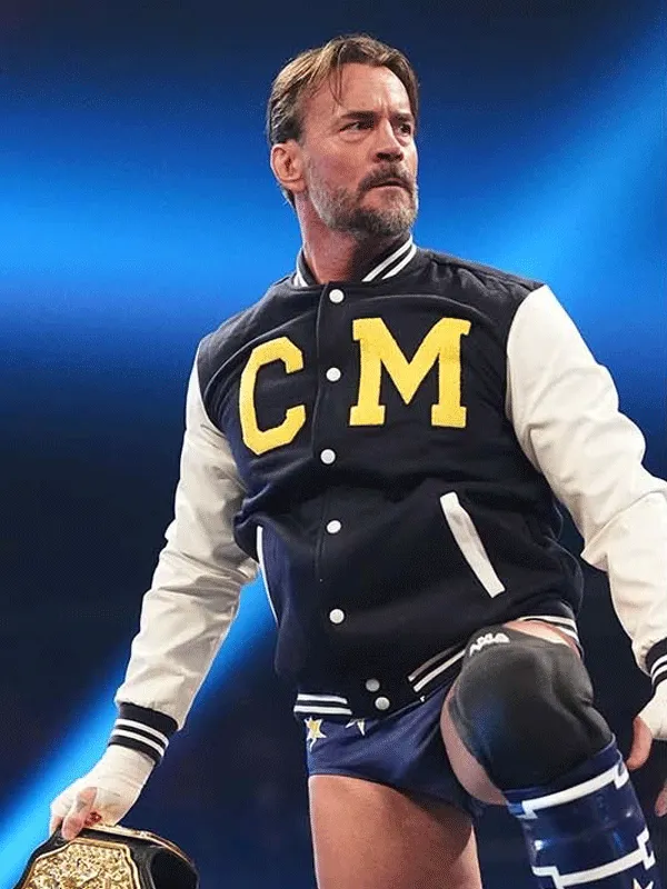 WWE CM Punk Steiner Bros Varsity Jacket