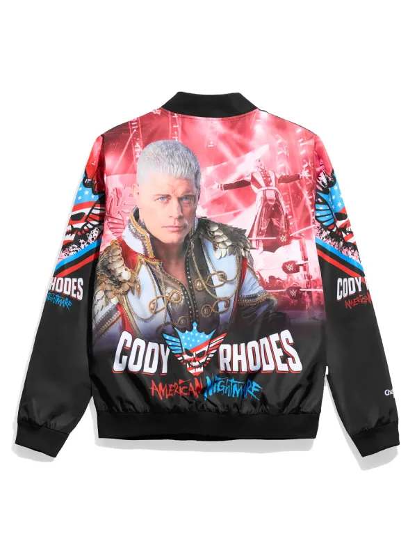 WWE Cody Rhodes Black Varsity Jacket