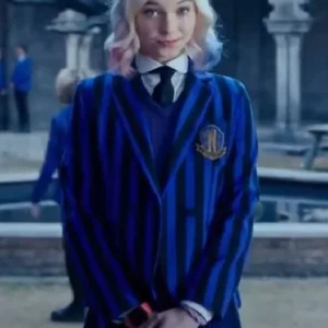 Enid Sinclair Wednesday S01 Blue Blazer