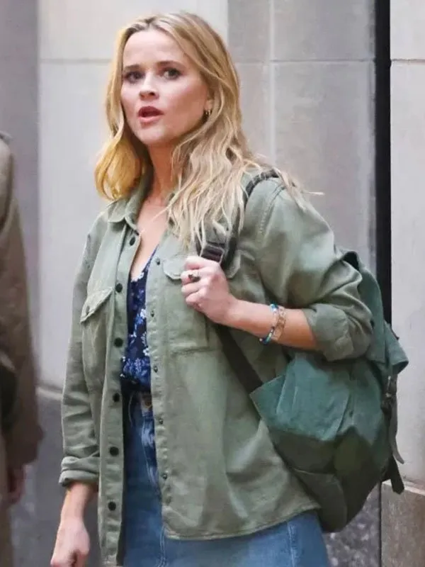Your Place or Mine 2023 Reese Witherspoon Cotton Jacket - Image 2