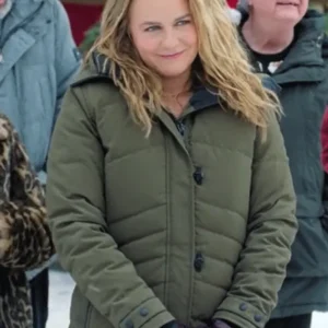 A Merry Little Ex-Mas Kate Holden Green Puffer Jacket