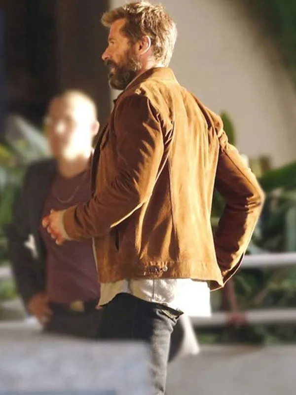 Hugh Jackman Suede Leather Jacket