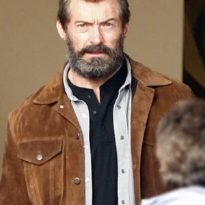 Hugh Jackman Suede Leather Jacket