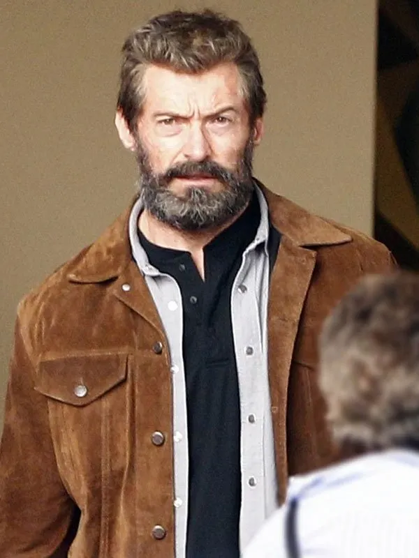 Hugh Jackman Suede Leather Jacket