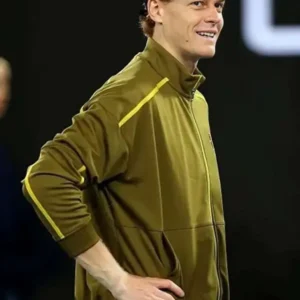 Australian Open Jannik Sinner Green Track Jacket