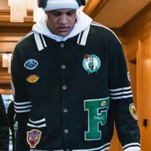 Boston Celtics Jordan Walsh Collared Cardigan