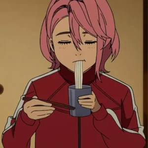 Dandadan Aira Shiratori Red Track Jacket