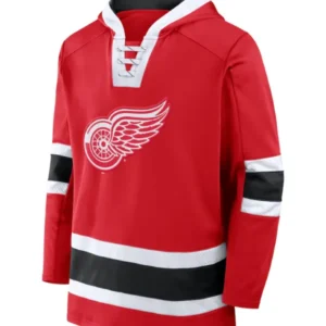 Detroit Red Wings 2025 Mens Red Hockey Hoodie
