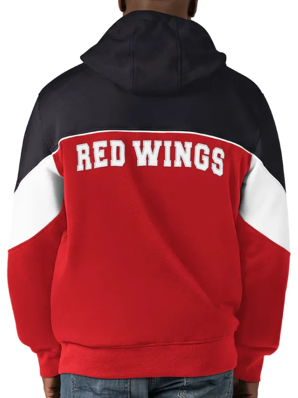 Detroit Red Wings Mens Starter Hooded Jacket