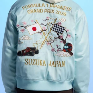 Formula 1 Japanese Grand Prix Suzuka Sakura Satin Jacket