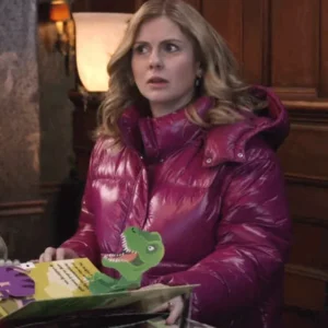 Ghosts Rose McIver Pink Hooded Puffer Jacket