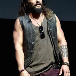 Jason Momoa Justice League Leather Vest
