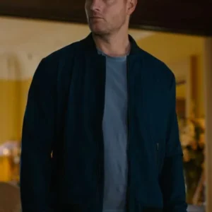 Justin Hartley Tracker S02 Blue Bomber Jacket