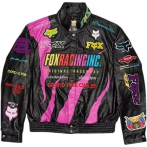 Ken Roczen Retro Fox Multicolor Leather Jacket