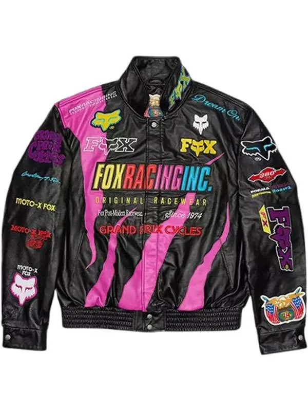 Ken Roczen Retro Fox Multicolor Leather Jacket