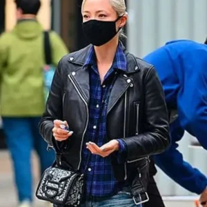 Mission Impossible 7 Pom Klementieff Biker Leather Jacket
