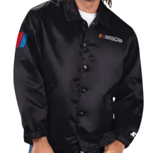 Men’s Nascar Cup Series Starter Black Coaches Jacket